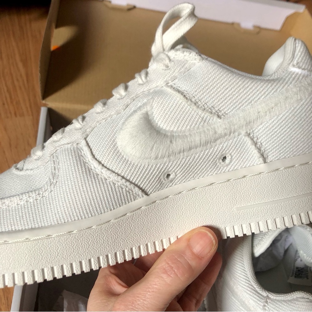 Nike Air Force 1 Low 'Canvas Pack - Summit White - NEW IN THE BOX - Size 8 - Picture 6 of 11